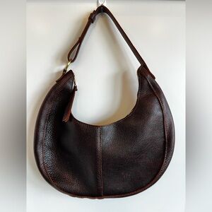 Portland Leather Goods Large Nora Shoulder Bag - Coldbrew Pebbled Leather
